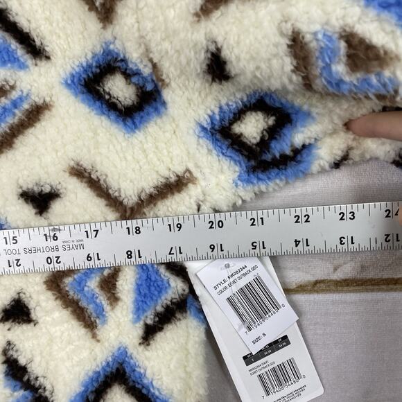 MARIKA Sweater Women S Aztec Geo Print Sherpa Fleece 1/4 Zip Pullover Active NWT - Picture 6 of 9